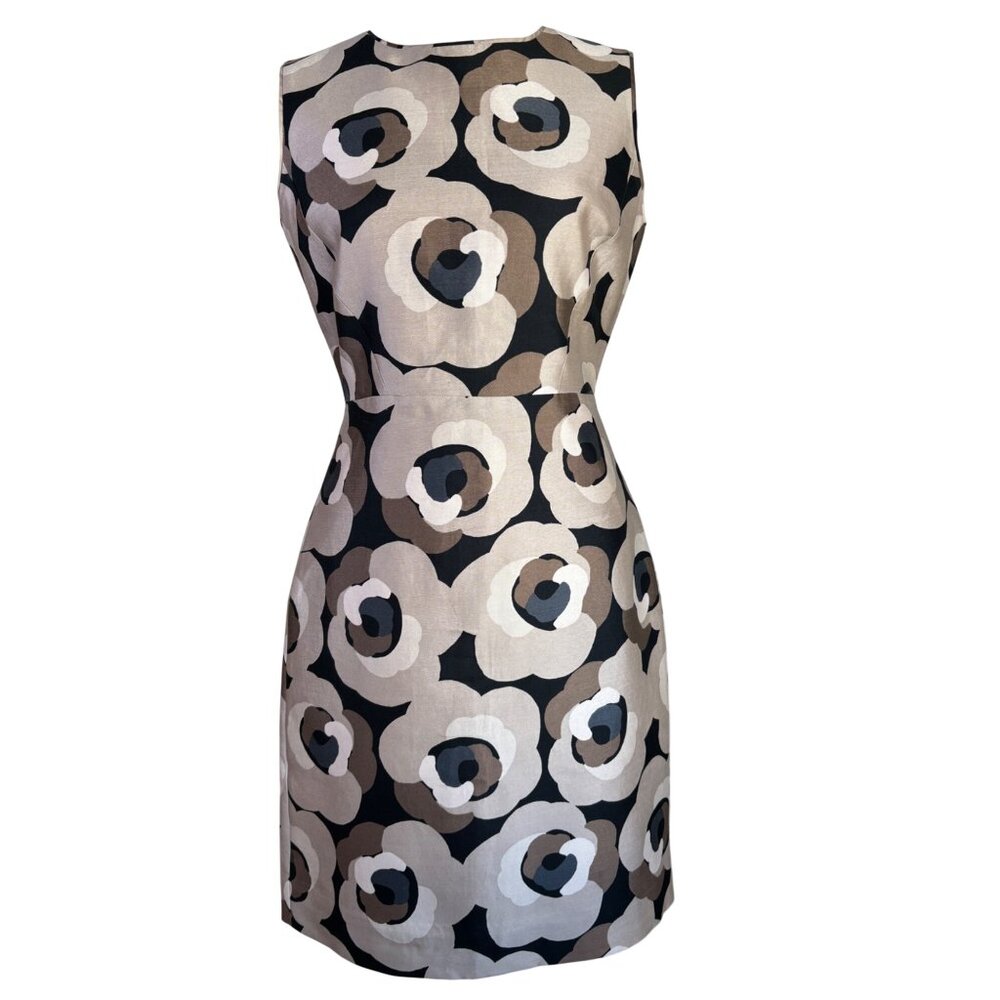 Kate Spade New‎ York Sleeveless Floral Sheath Dress Size 4 Cotton Silk Blend
